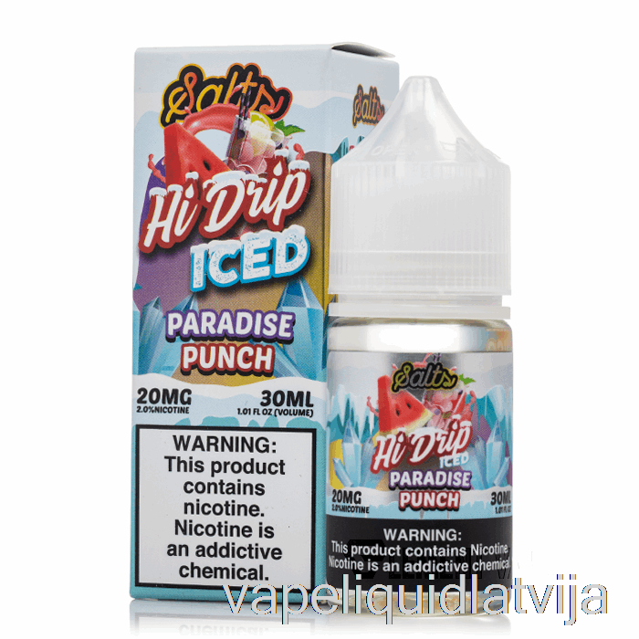 Iced Paradise Punch - Hi-drip Salts - 30ml 20mg Vape šķidrums